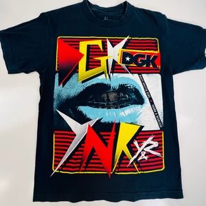 Young N Restless Men's Black Short Sleeve Multicolor T-Shirt‎ Size S